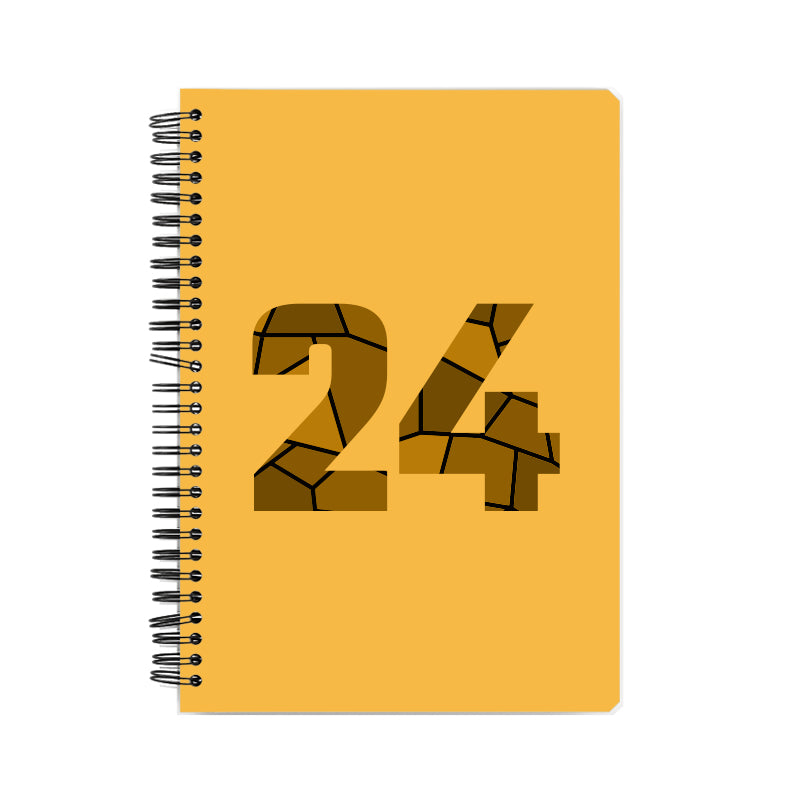 24 Number Notebook (Golden Yellow)