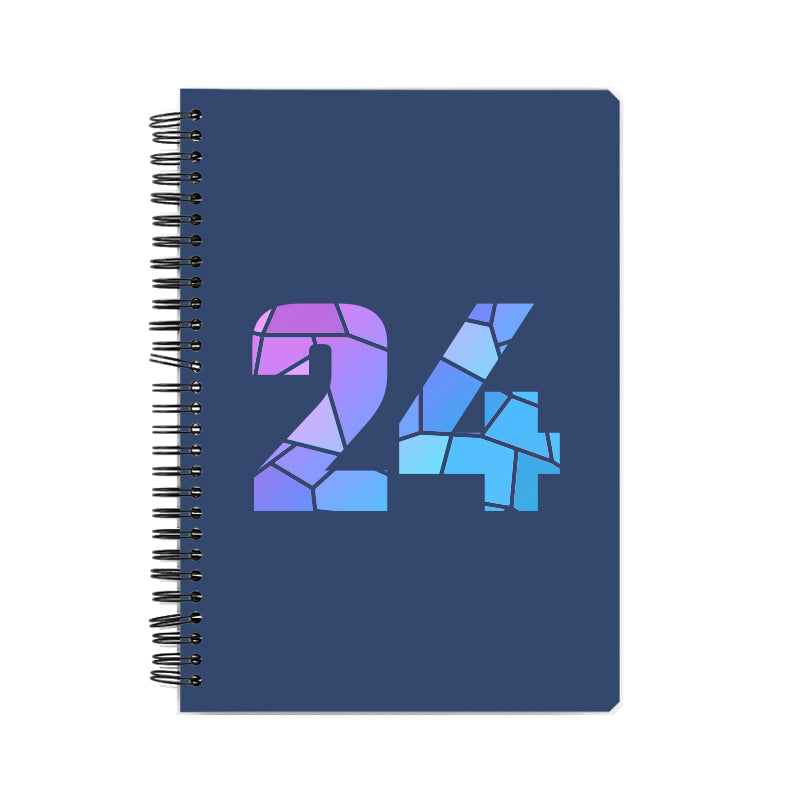 24 Number Notebook (Navy Blue)