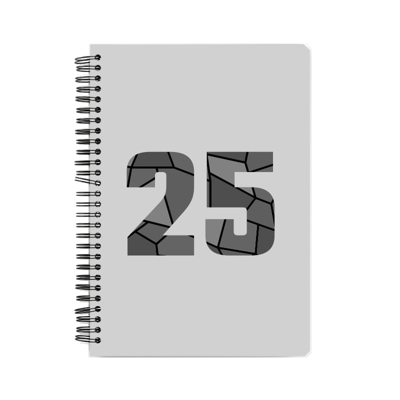 25 Number Notebook (Melange Grey)