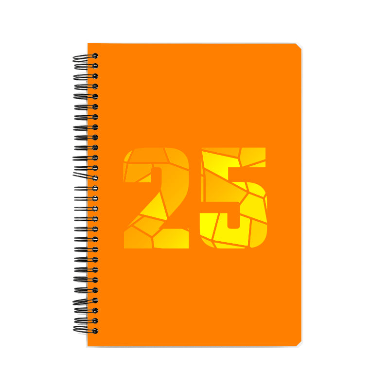 25 Number Notebook (Orange)