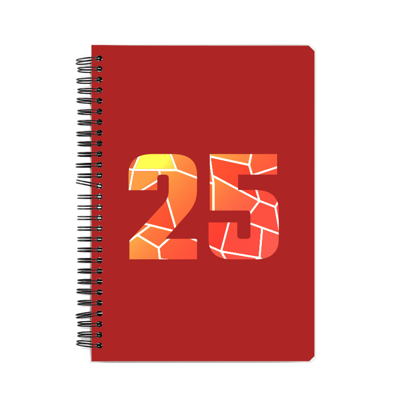 25 Number Notebook (Red)