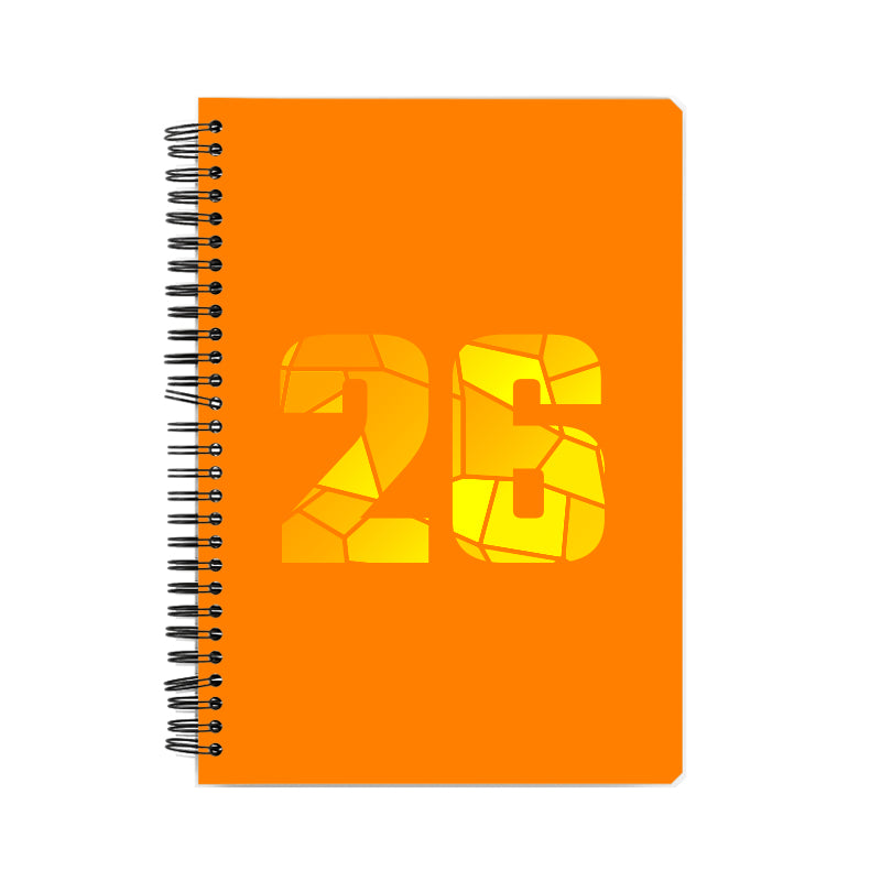 26 Number Notebook (Orange)