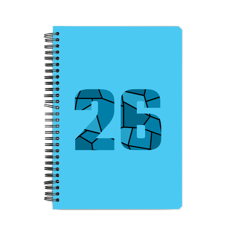 26 Number Notebook (Sky Blue)