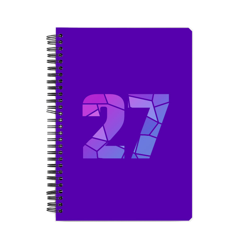 27 Number Notebook (Purple)