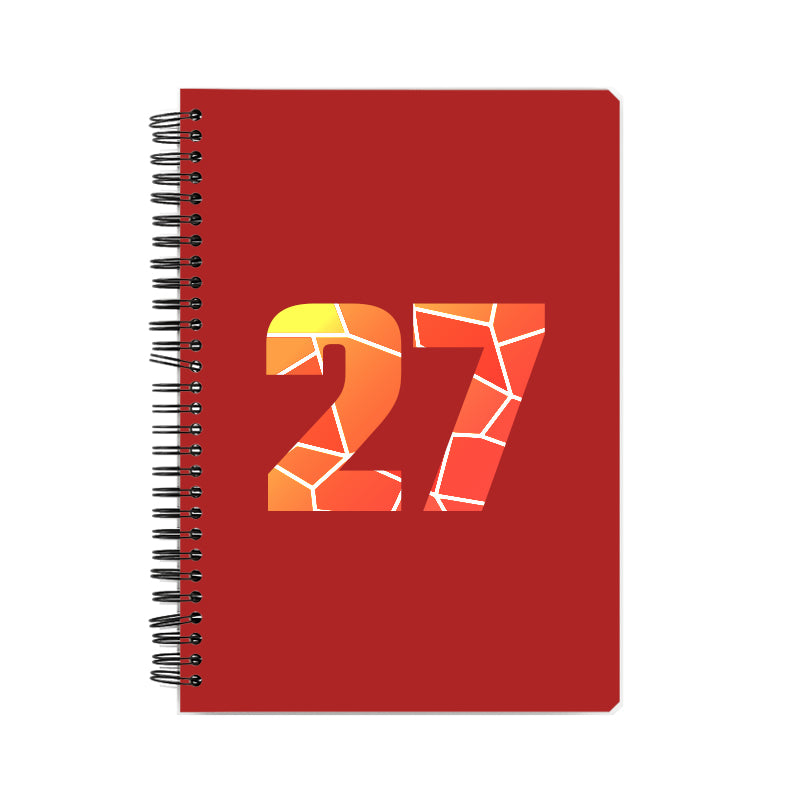 27 Number Notebook (Red)