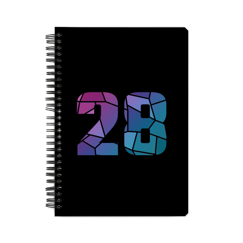 28 Number Notebook (Black)