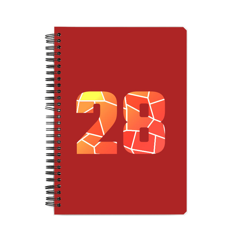 28 Number Notebook (Red)