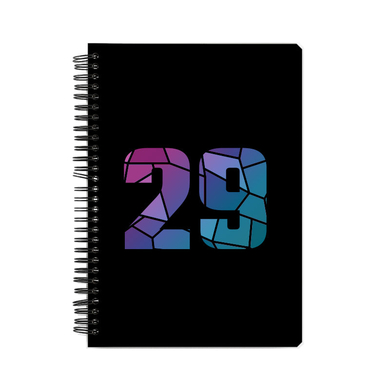 29 Number Notebook (Black)