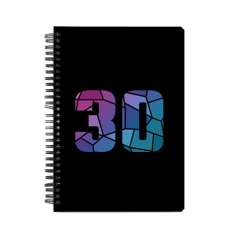 30 Number Notebook (Black)