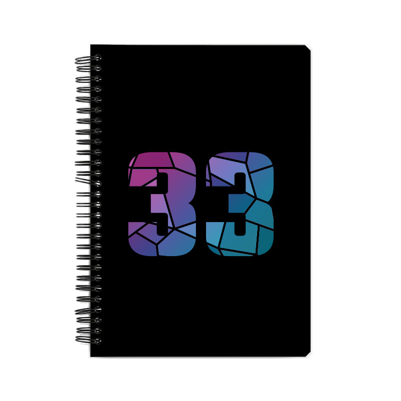 33 Number Notebook (Black)