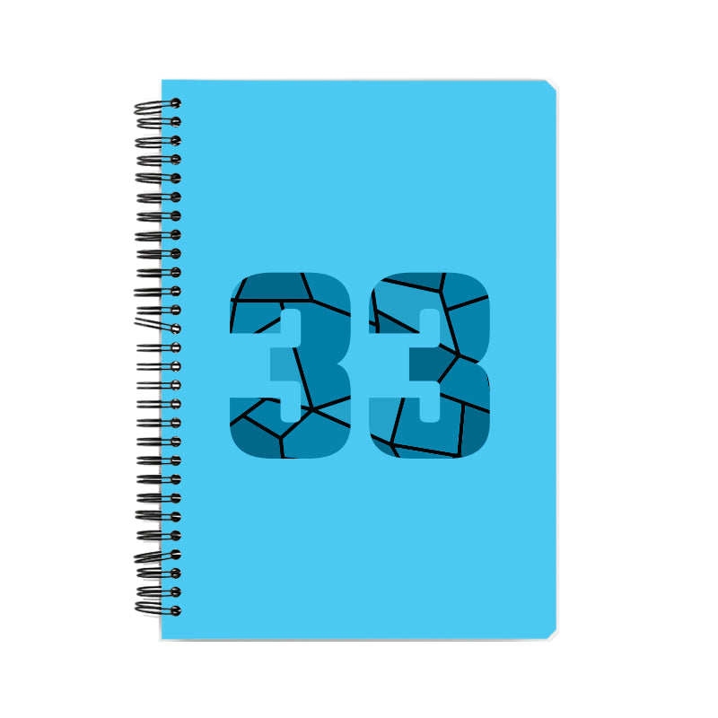 33 Number Notebook (Sky Blue)