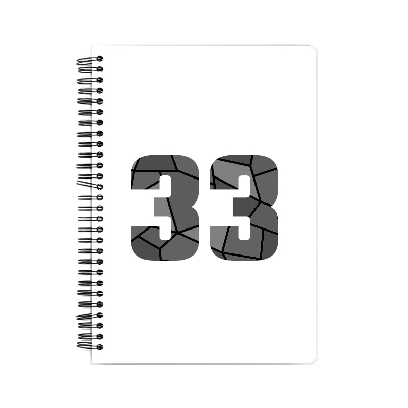 33 Number Notebook (White)