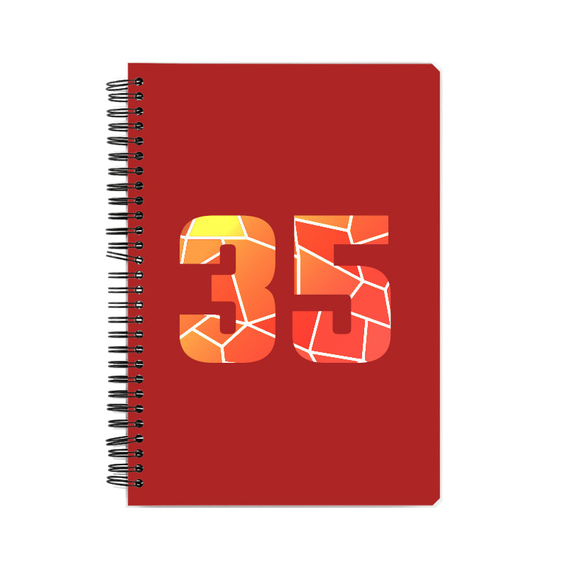 35 Number Notebook (Red)