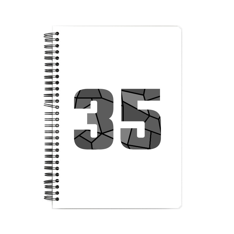 35 Number Notebook (White)