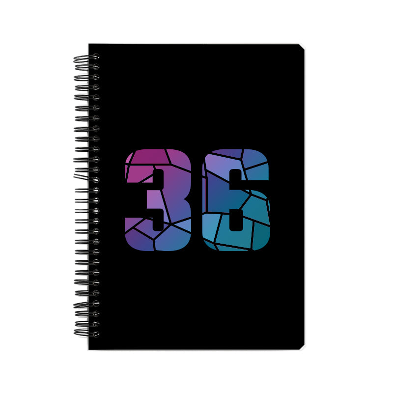 36 Number Notebook (Black)
