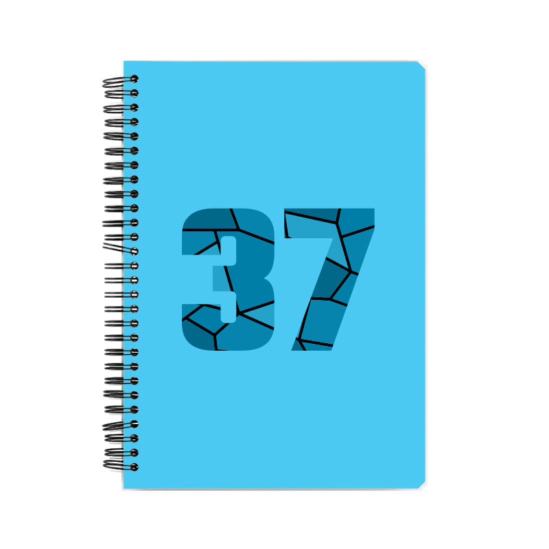 37 Number Notebook (Sky Blue)