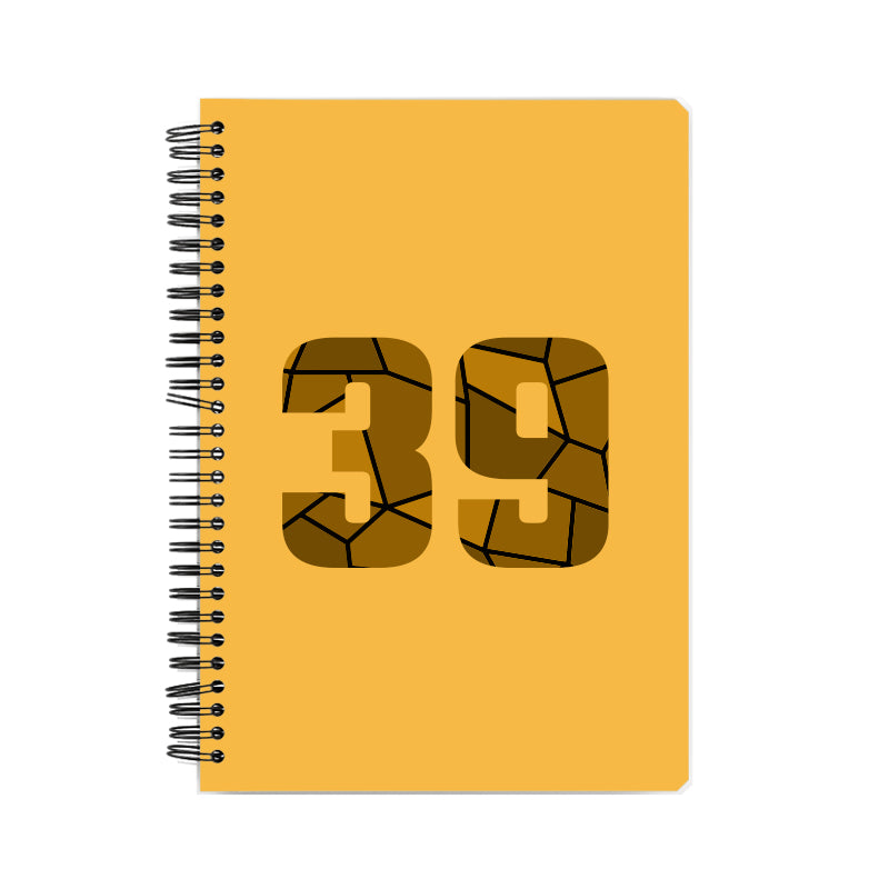 39 Number Notebook (Golden Yellow)