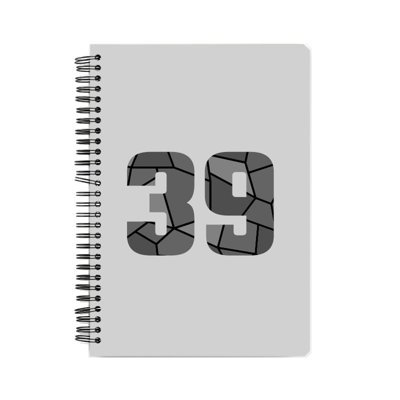 39 Number Notebook (Melange Grey)