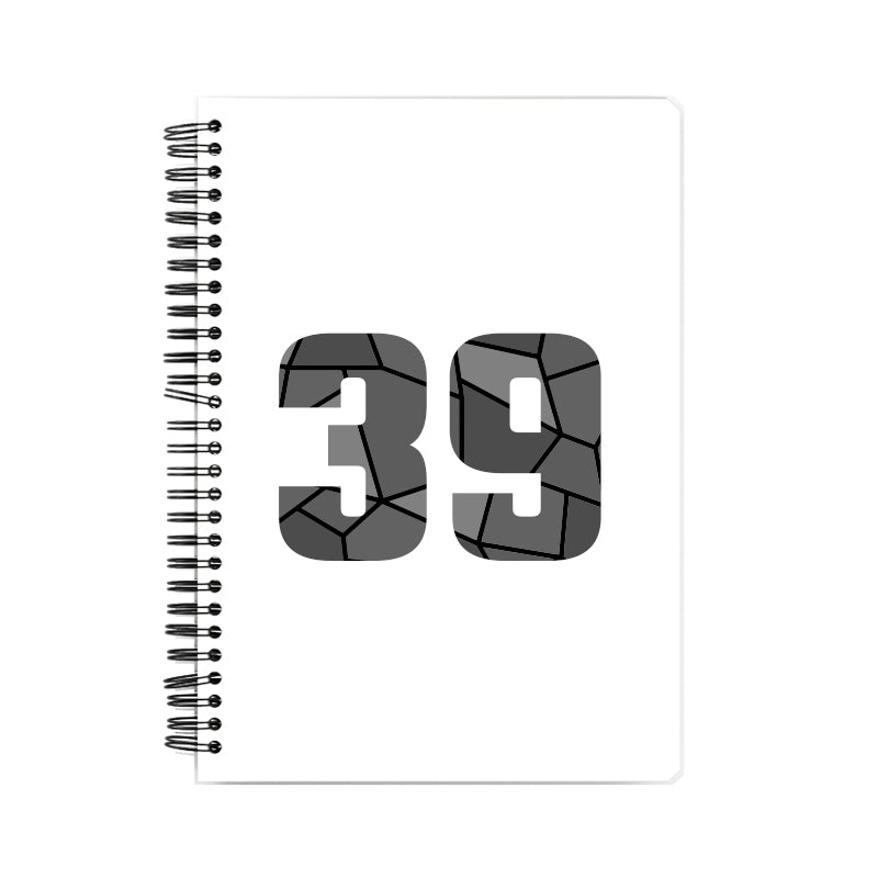 39 Number Notebook (White)