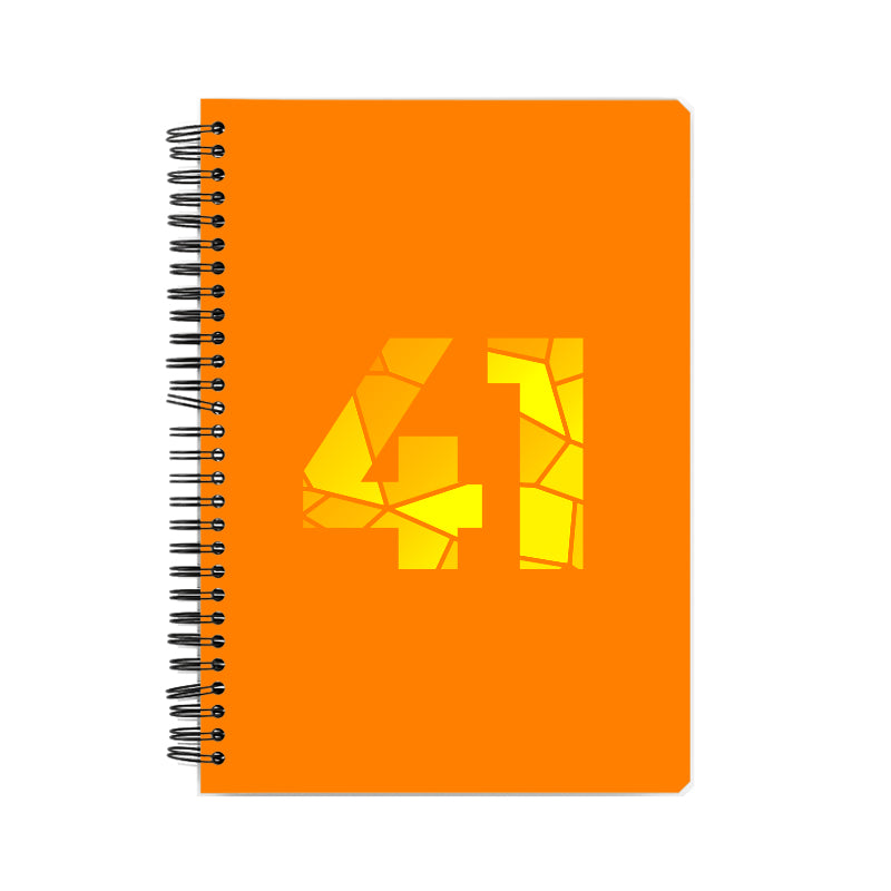 41 Number Notebook (Orange)