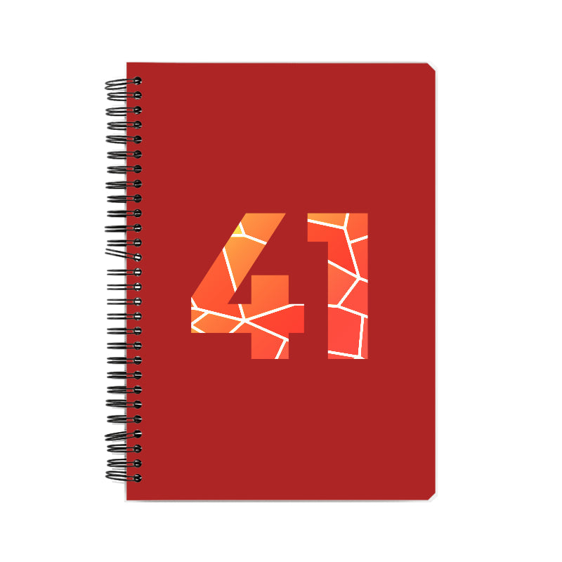 41 Number Notebook (Red)