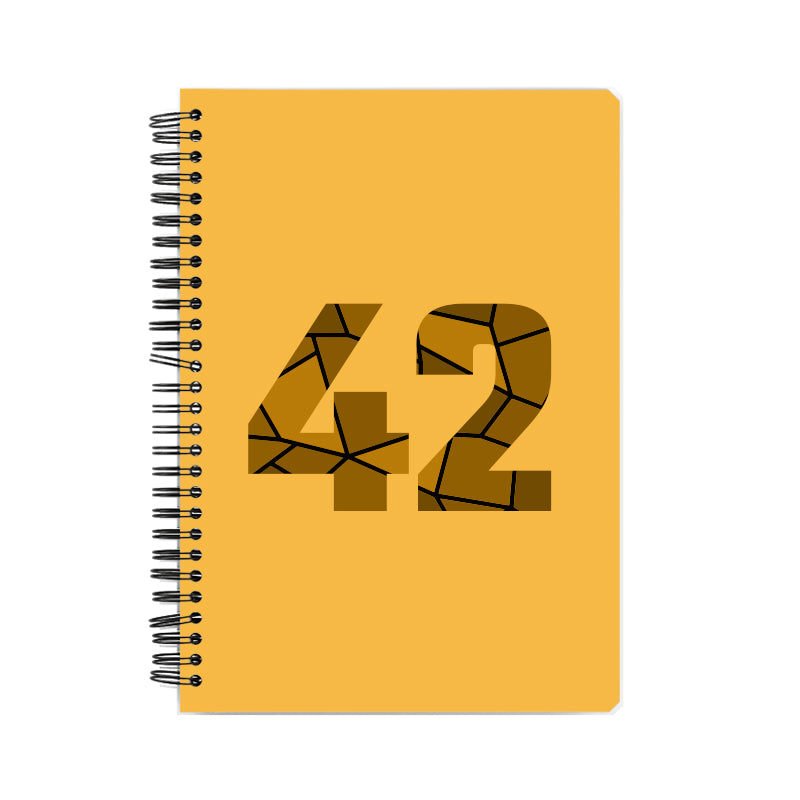 42 Number Notebook (Golden Yellow)