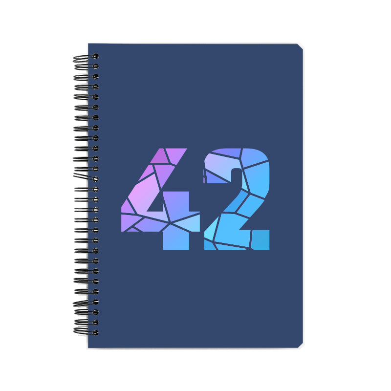 42 Number Notebook (Navy Blue)
