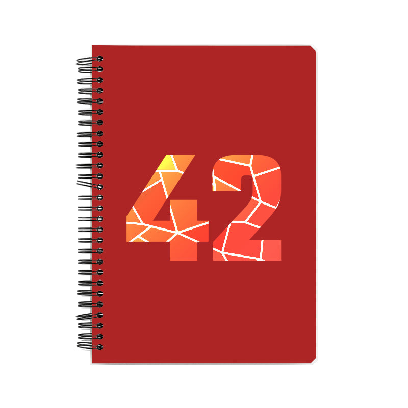 42 Number Notebook (Red)
