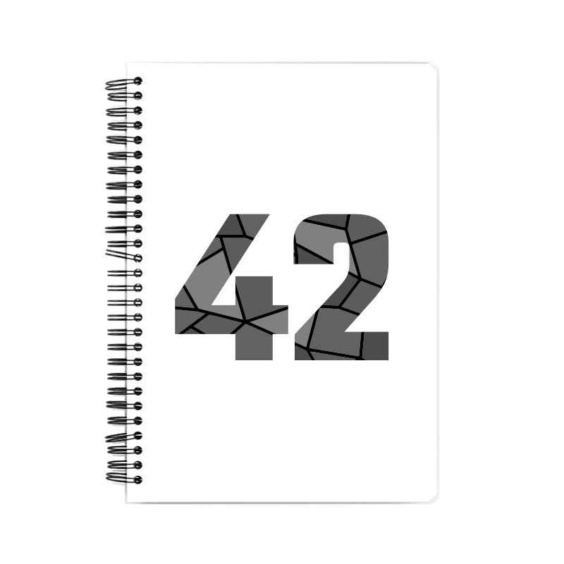 42 Number Notebook (White)