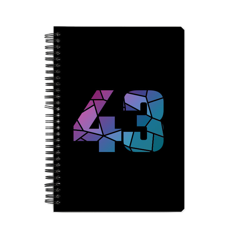 43 Number Notebook (Black)