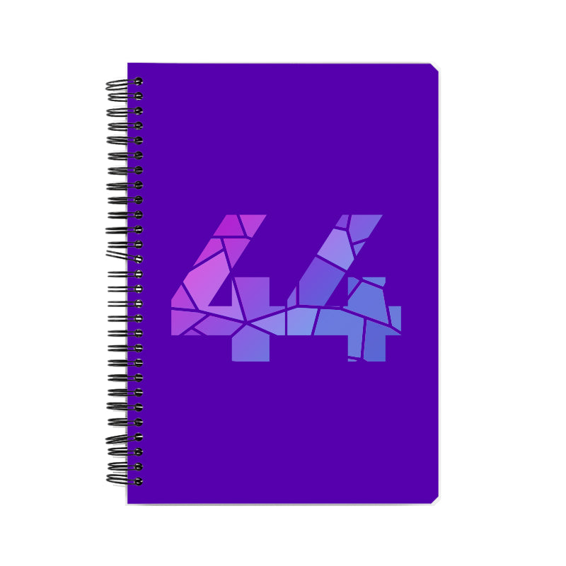 44 Number Notebook (Purple)