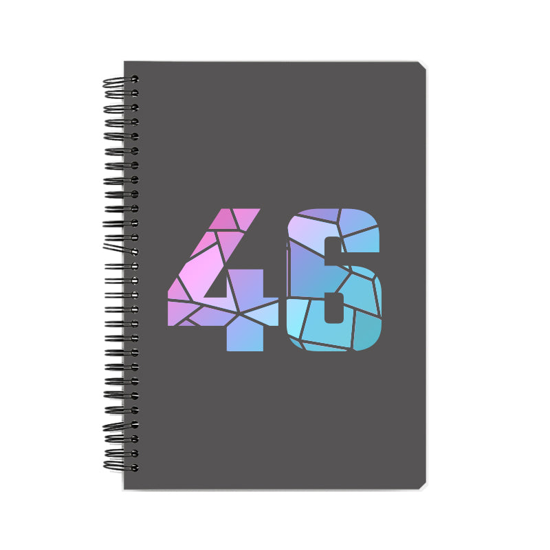 46 Number Notebook (Charcoal Grey)