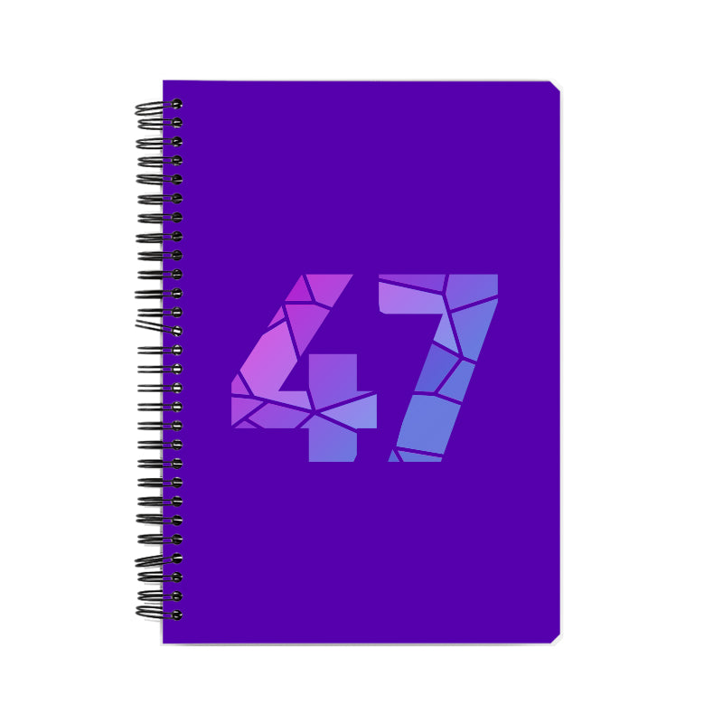 47 Number Notebook (Purple)