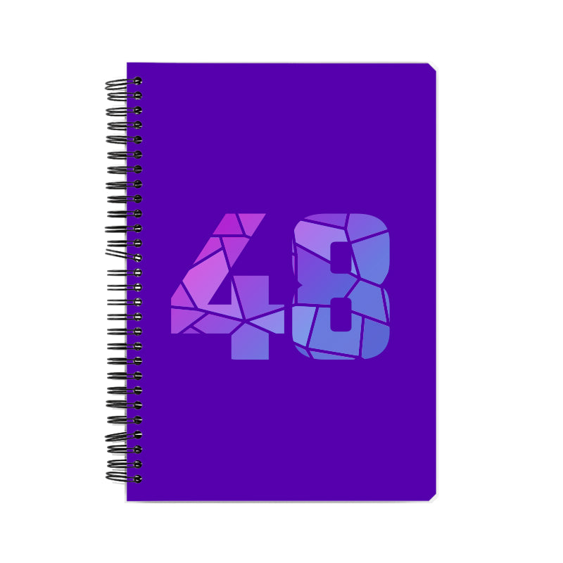 48 Number Notebook (Purple)