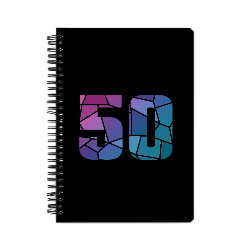 50 Number Notebook (Black)