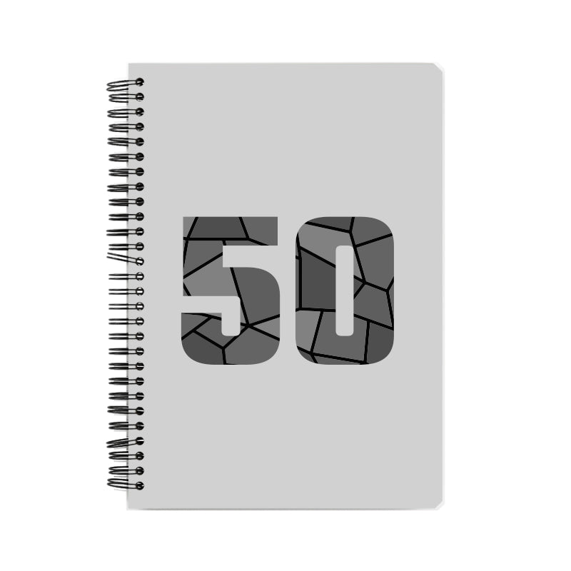 50 Number Notebook (Melange Grey)