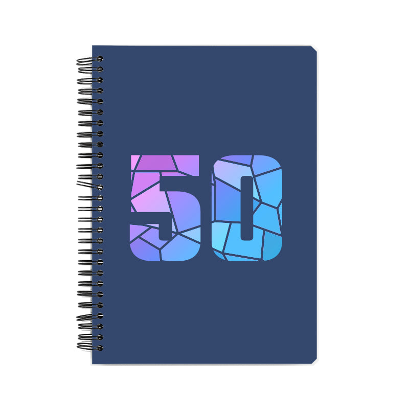 50 Number Notebook (Navy Blue)