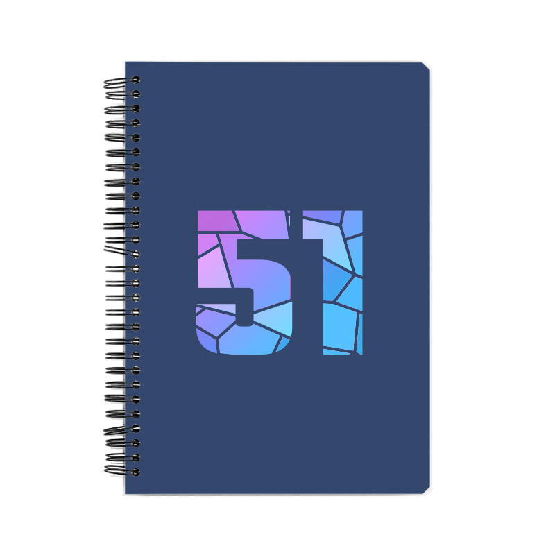 51 Number Notebook (Navy Blue)