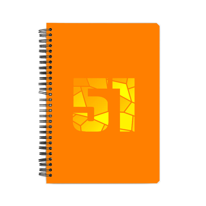 51 Number Notebook (Orange)