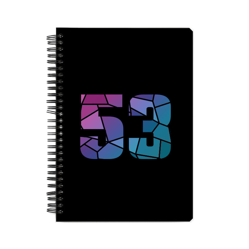 53 Number Notebook (Black)