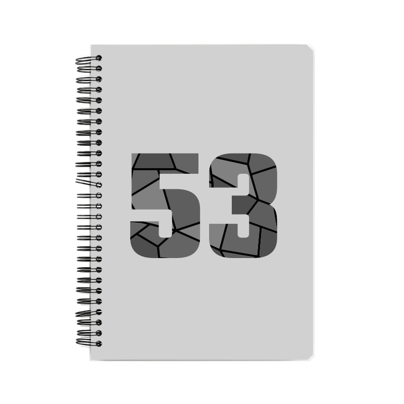 53 Number Notebook (Melange Grey)