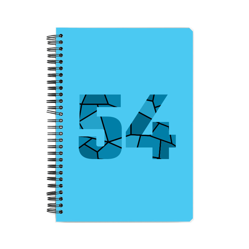 54 Number Notebook (Sky Blue)