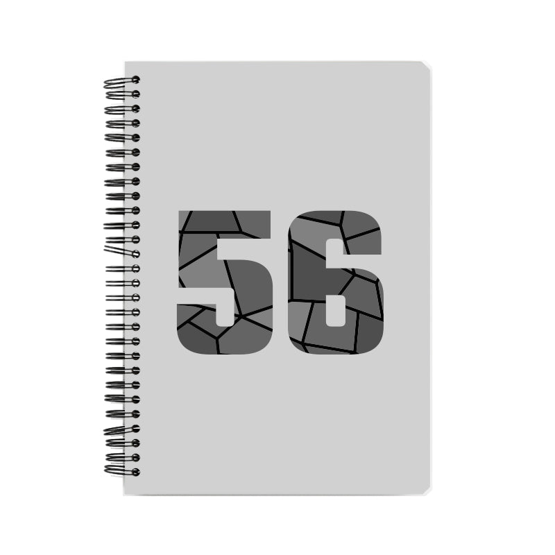 56 Number Notebook (Melange Grey)