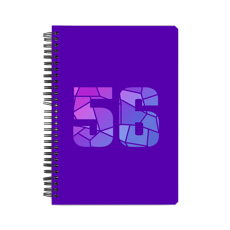 56 Number Notebook (Purple)