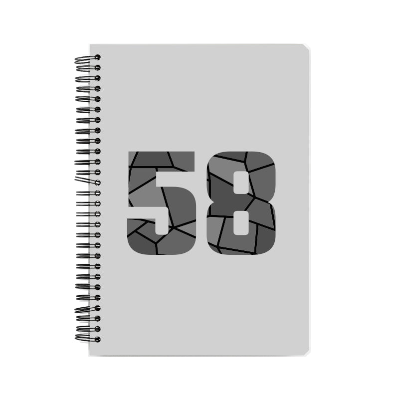 58 Number Notebook (Melange Grey)