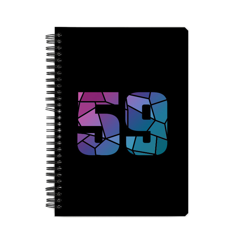 59 Number Notebook (Black)