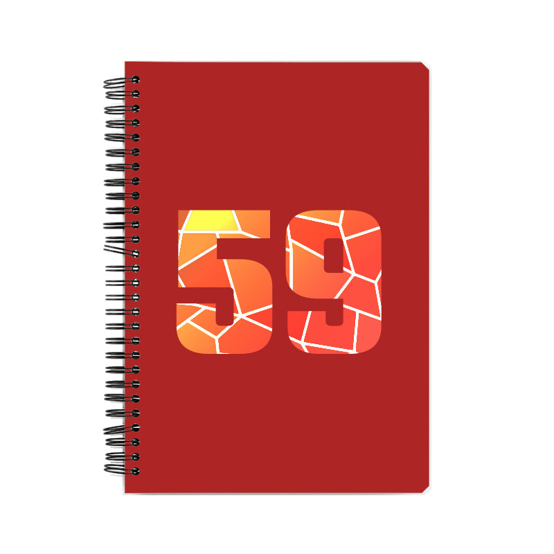 59 Number Notebook (Red)