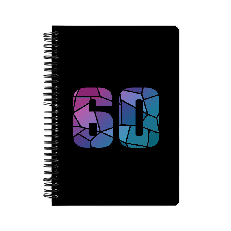 60 Number Notebook (Black)