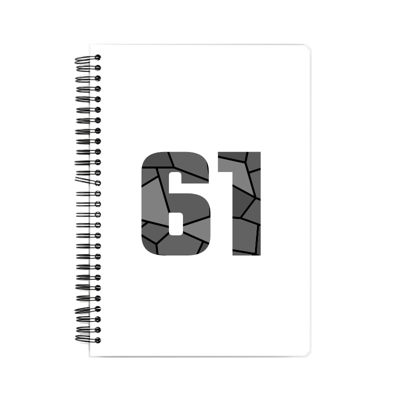61 Number Notebook (White)