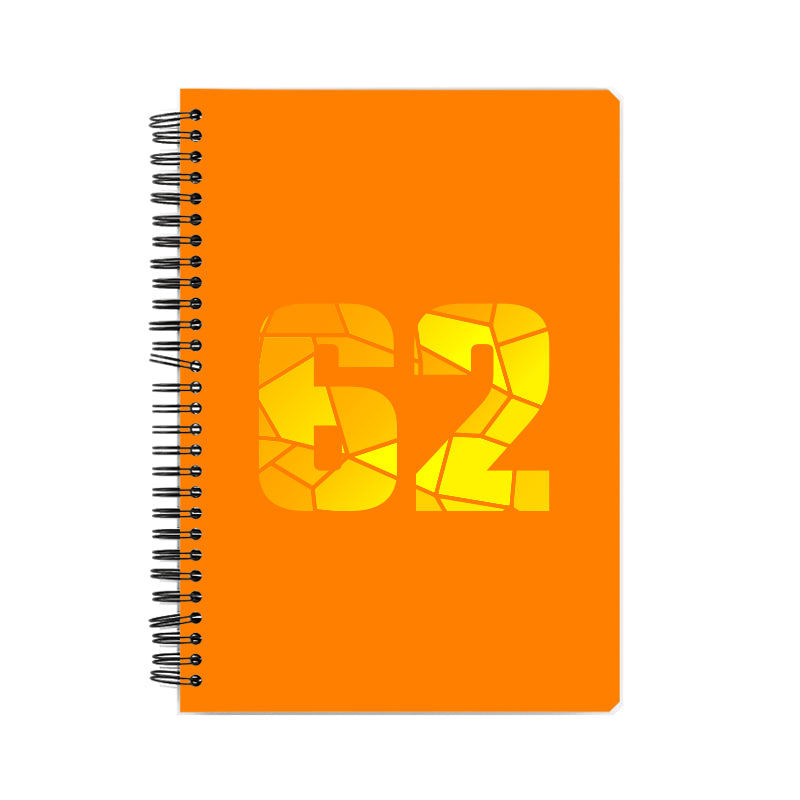 62 Number Notebook (Orange)